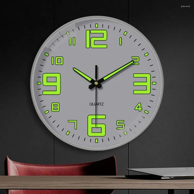 Horloges murales pratique longue durée grand nombre 30cm suspendu lumineux horloge numérique silencieuse utilisation quotidienne