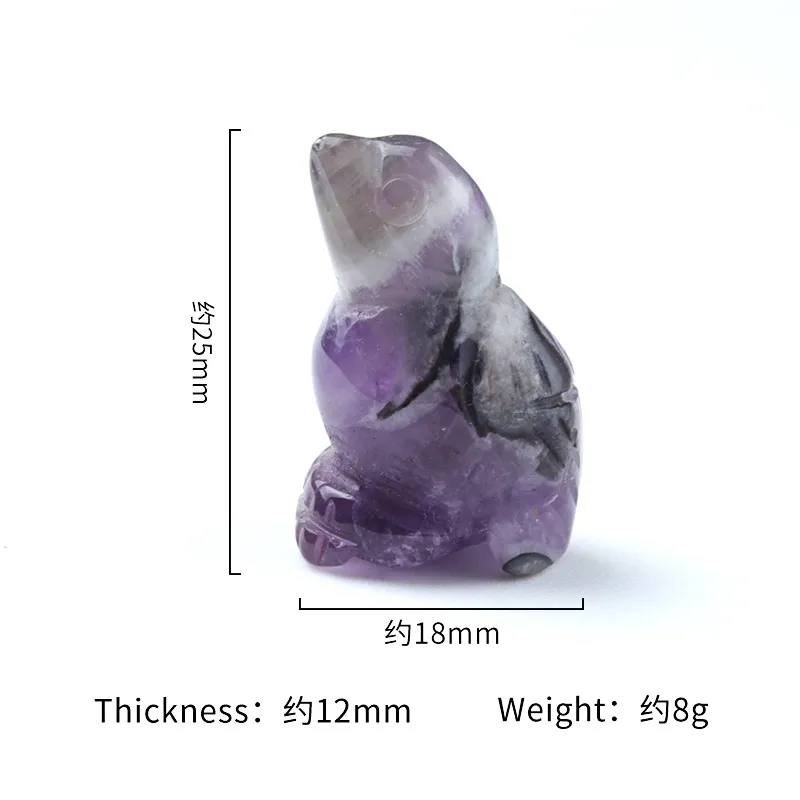 Natural Stone Carving 1 inch Lovely Bird Crafts Ornaments Rose Quartz Crystal Healing Agate Animal Decoration