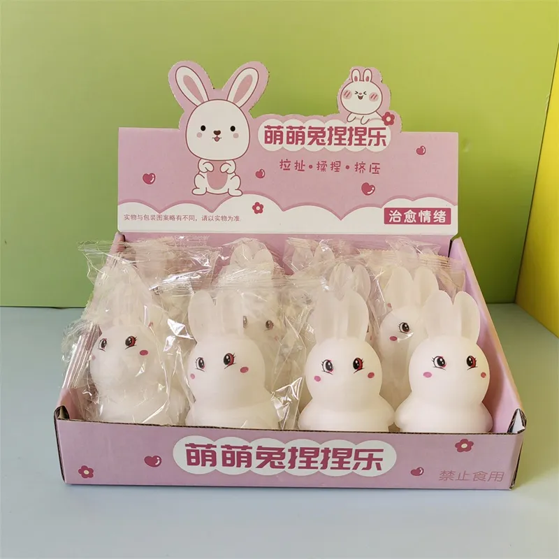 Sticky Rabbit Fidget Toy Soft Color Change Rabbit Squishy Fidget Toys Slow Rising Squeeze ...