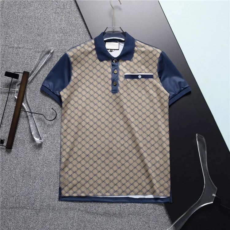męska koszula polo designer koszule dla mężczyzny haft focus mały pszczoły drukarstwo ubrania ubrania odzież męska koszula