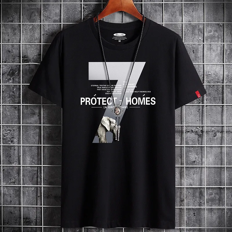 ¡Novedad de 2021! Camiseta para hombre, ropa de Fitness, camiseta blanca con cuello redondo para hombre, S-6XL de Anime de gran tamaño, nuevas camisetas para hombre, Punk gótico