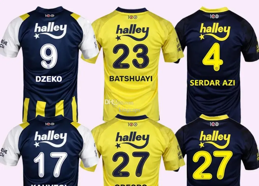 23-24 Fenerbahce Home Thai Thailändsk fotbollströjor Kingcaps Lokal online 10 IBorra 9 Soldado 8 Pepelu 7 Wesley 6 P. Martinez 11 Cantero