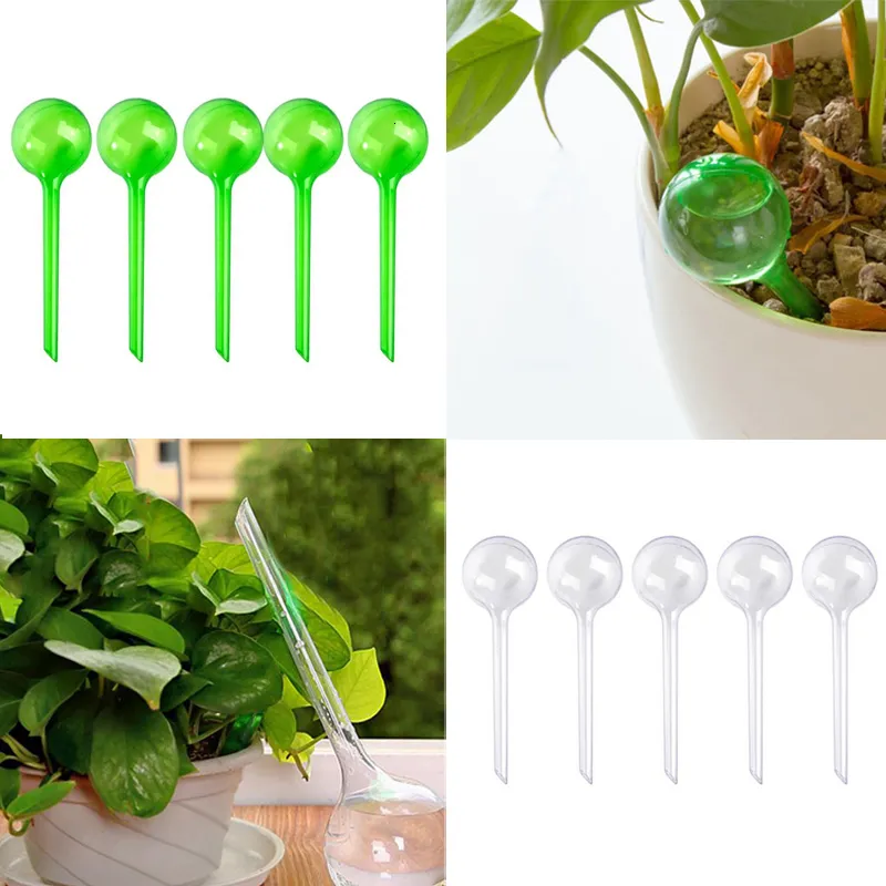 Sprayers 5pcs Automatic Plant Water Feeder Self Watering Plastic Ball Indoor Outdoor Flowers Cans Flowerpot Drip Irrigation Device 230721