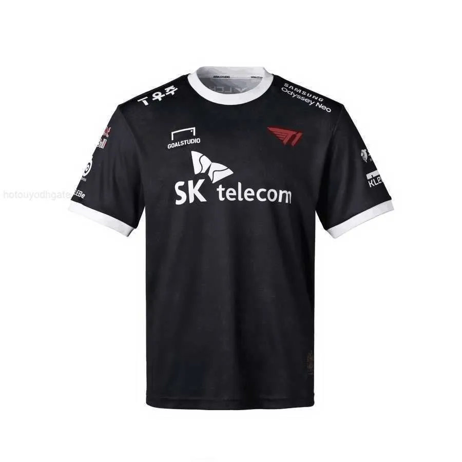 Herren-T-Shirts, individuelle T1-Team-Uniform, kann individuell angepasst werden, Name, E-Sport-Spiel, kurzärmeliges CSGO SKT-Team-T-Shirt