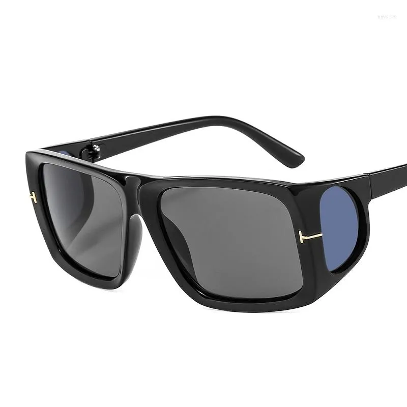 Lunettes de soleil 2023 mode hommes femmes lunettes carré Rectangle PC dégradés lentille randonnée voyage Style marque concepteur luxe UV400