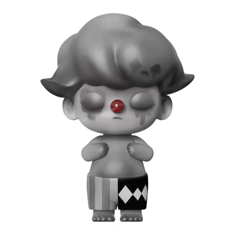 새로운 재고 Dimoo Mime Clown 수제 유행 장신구, 인형 장난감, 선물, 귀여운 거실 장식, Popmart Bubble Matt 12-22cm
