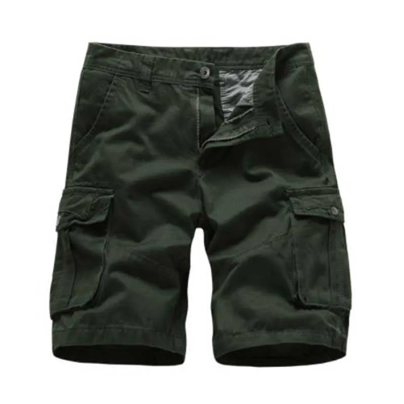 Hot Sale New Mens Cotton Cargo Shorts Clothing Summer 2022 Casual Breeches Bermuda Fashion Multi Pocket Men Short Pants