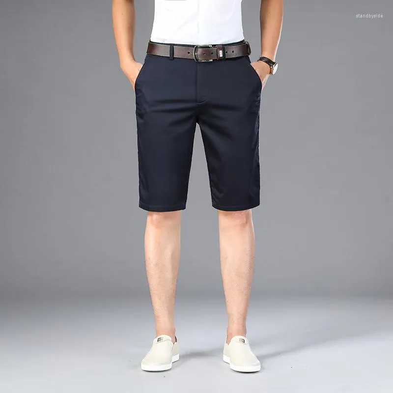 Мужские шорты Summer 6 Color Casual Men Strast Elastic Business Fashion Short Bans