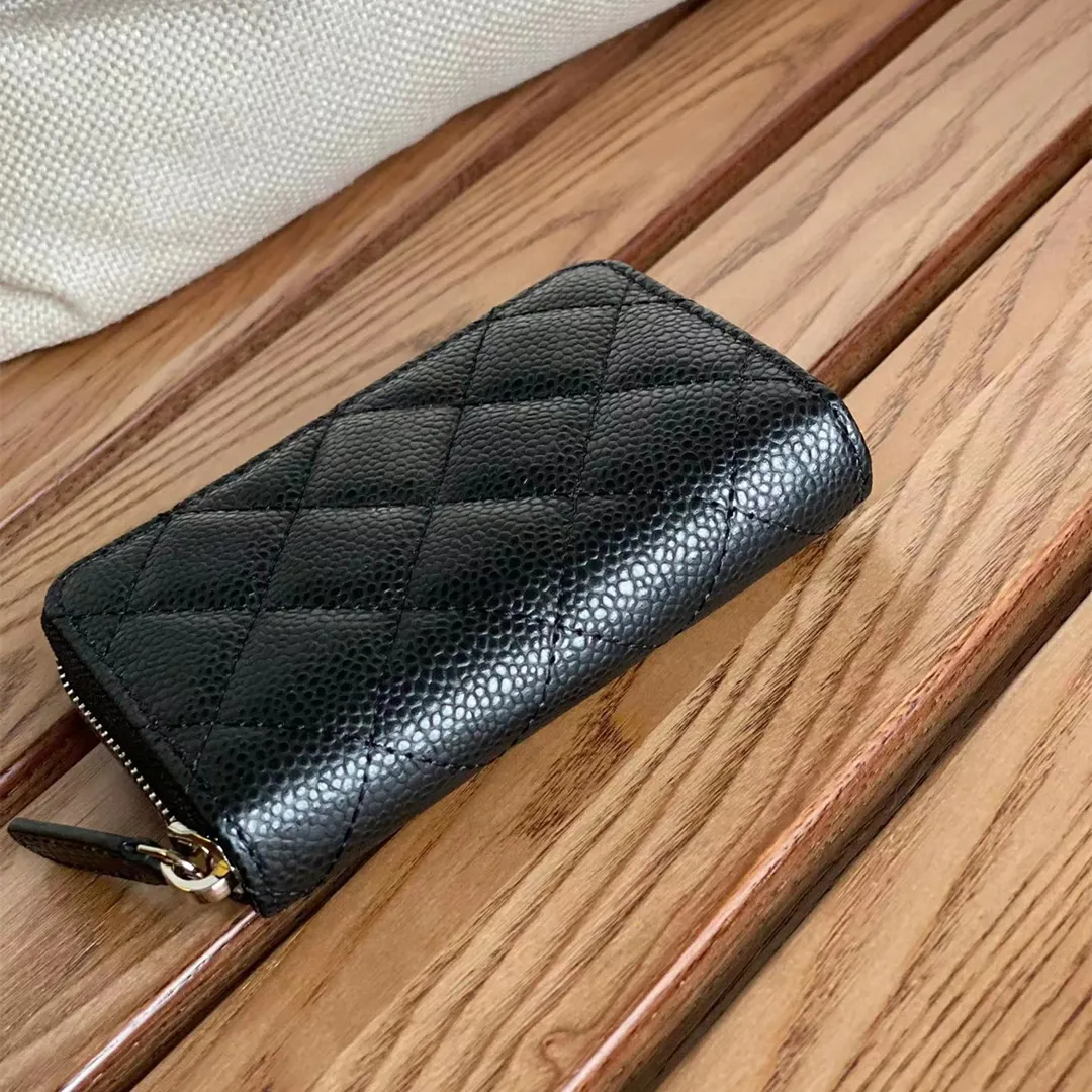 Ilovever Cartera Delgada Para Mujeres De Piel Pequeña Con Bloqueo RFID, Tarjetero Minimalista Con Bolsas Para Monedas Y Fundas, Negro, Moderno