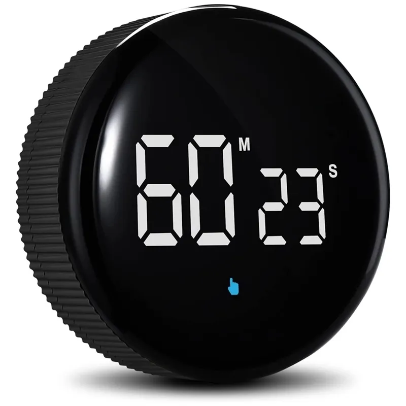 Magnetic Kitchen Timer for Productivity, Rechargeable with LED Display ...