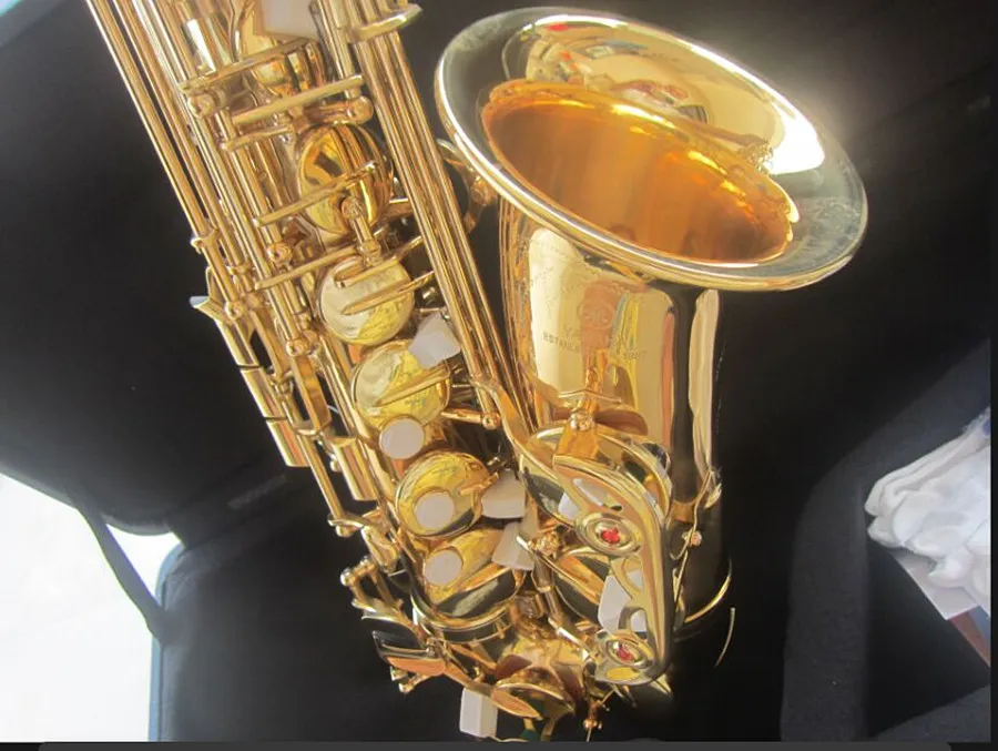 Sassofono contralto professionale YAS-62 Chiave d'oro Strumento musicale eccellente Sax in oro elettroforetico di alta qualità con custodia regalo