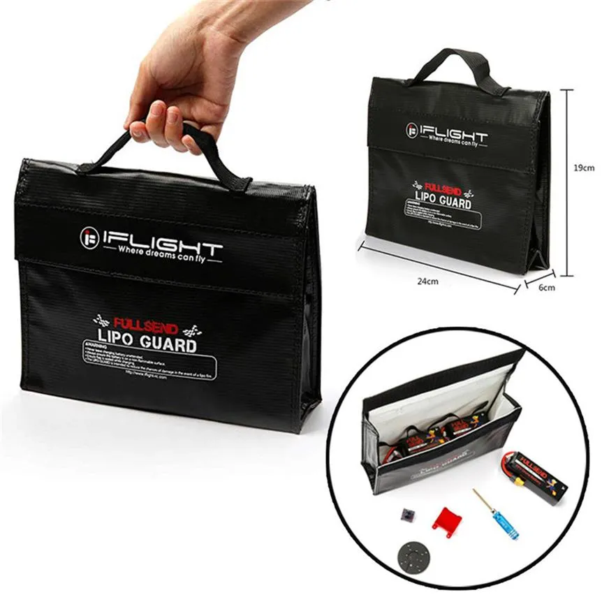 Lipo Safe Bag Sac de batterie LiPo ignifuge et antidéflagrant, grand  espace, très