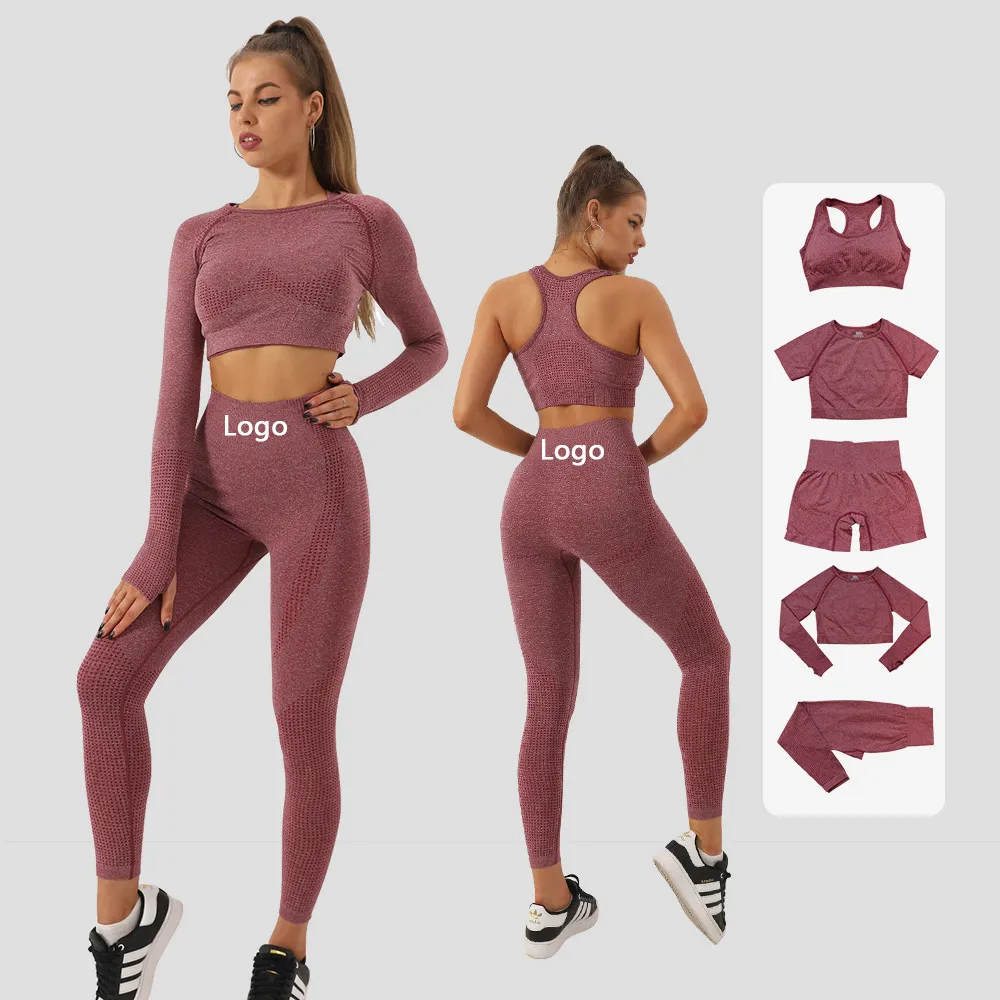 3 Pcs Workout Clothes For Women Yoga Set top bra Leggings Women