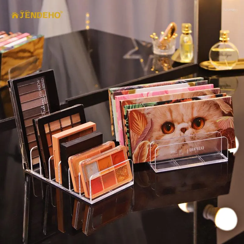 Storage Boxes Wholesale Transparent Acrylic Makeup Organizer Eyeshadow Palette Display Holder