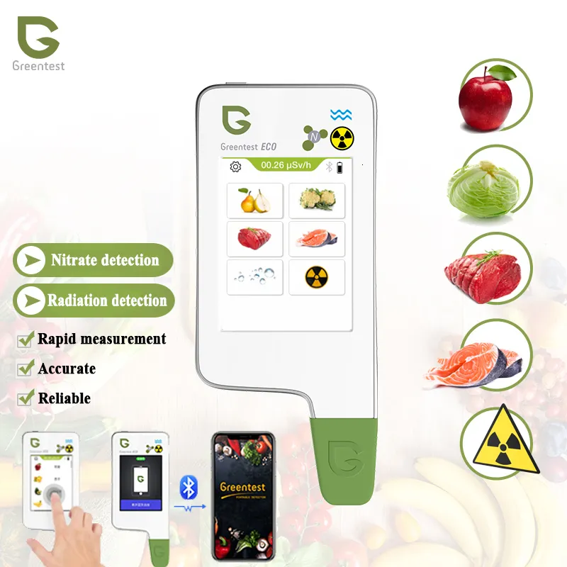 Koncentrationsmätare Greentest Digital Food Nitrate Tester Hem Kökskoncentrationsmätare för frukt Vegetabilisk köttstrålning TDS Vattendetektor 230721
