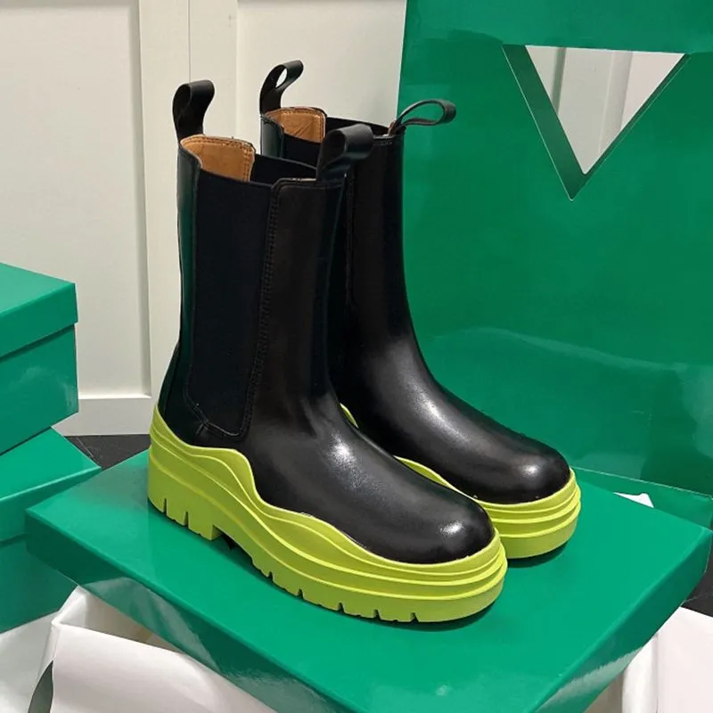 unisex sko vinterplattform boot däck chelsea cowboy stövlar kvinnor dubbel ficka taktiska män äkta läderplattform senaste väska tank snö boot topp casual skor svart