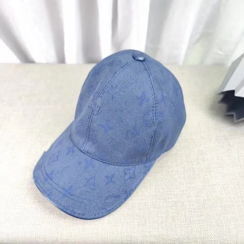 2023 casquettes de baseball pour hommes Chapeau de designer d'été Mode de haute qualité Langue de canard Nouveau Denim Alphabet Luxe Chapeau de balle pour femme Marque Hommes et femmes Vente en gros002