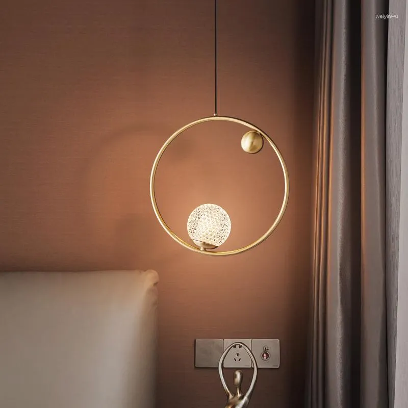 Hanglampen TEMAR Hedendaagse Koperen Kroonluchter LED Goud Messing Hanglampen Eenvoudig Ontwerp Creatief Decor Voor Thuis Slaapkamer