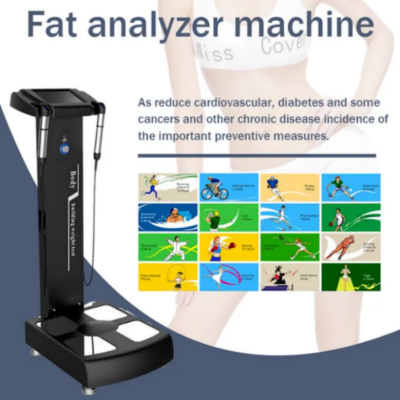 スリミングマシン全身組成分析器テスト脂肪使用しやすいホームバイオ電気インピーダンス分析マシン