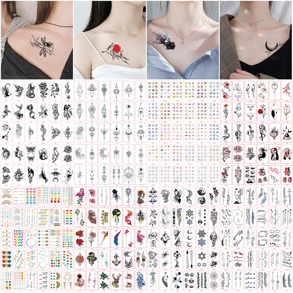 30 pçs/set Tatuajes Temporales Sexy Tatuagem Falsa Para Mulher Mãos Braço Corpo Tatuagens Temporárias à Prova D' Água Tatuagens Temporárias Femininas