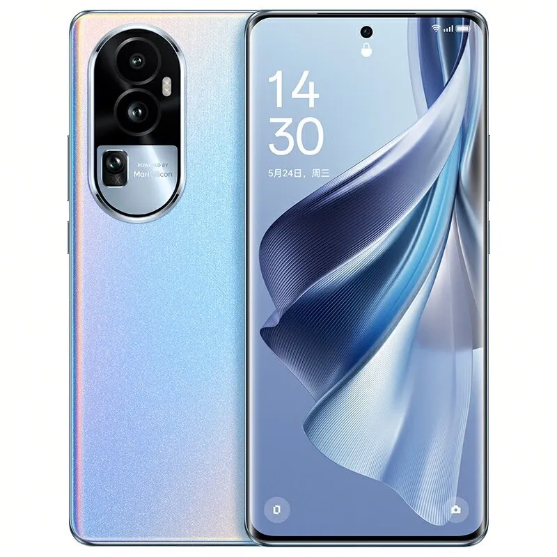 Original Oppo Reno 10 Pro 5G Celular Inteligente 16GB RAM 256GB 512GB ROM MTK Dimensity 8200 50MP NFC Android 6.74" 120Hz OLED Visor curvo Impressão digital ID Face Celular