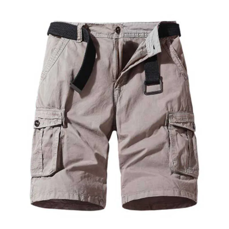 2022 Men Classic Tactical Shorts Multi-pocket Short Pants Outdoor Summer Bermuda Men Fashion Casual Cotton Shorts No Belt