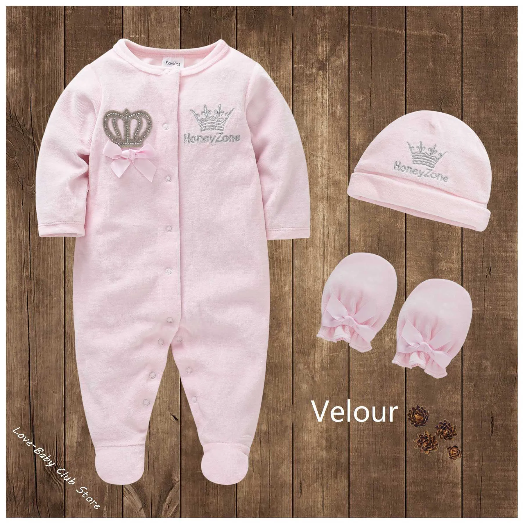 Velour baby girl clothes cheap