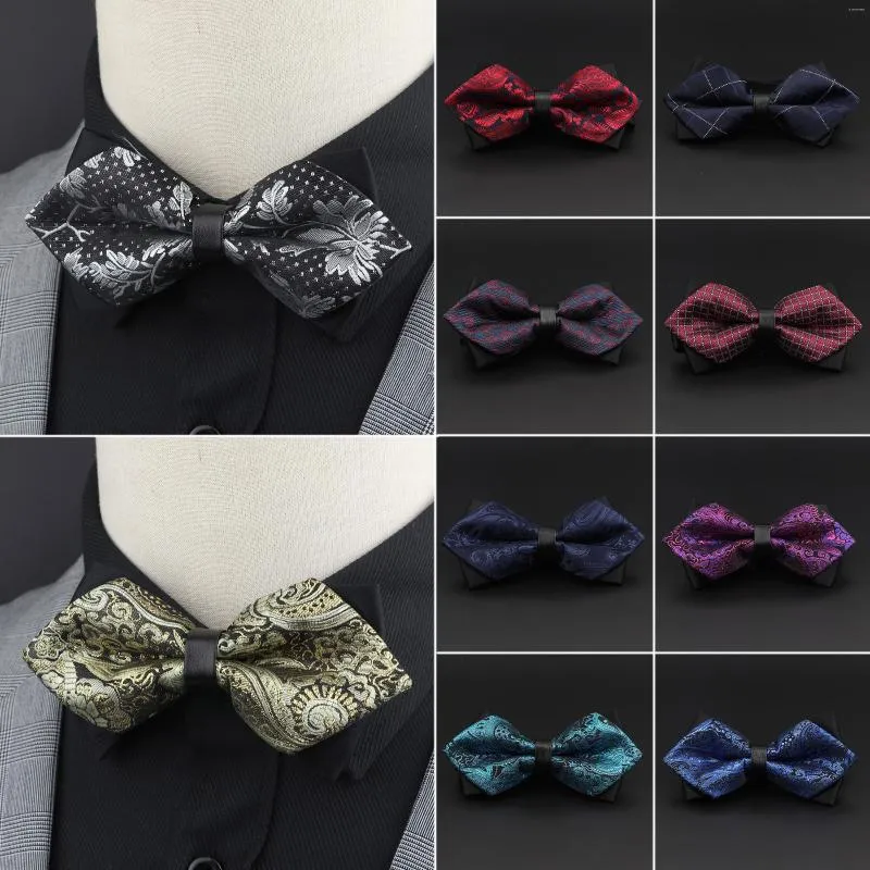 Papillon 65 colori cravatta da uomo oro paisley papillon moda farfalla per lo sposo lusso rosso nero formale accessori da sposa d'affari