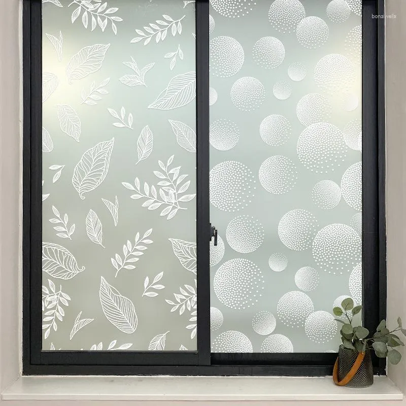 Window Stickers 1pc PVC Privacy Film Balcony Badrum Anti Stray Light Sticker Glass Sunscreen UV Blockering Heminredning