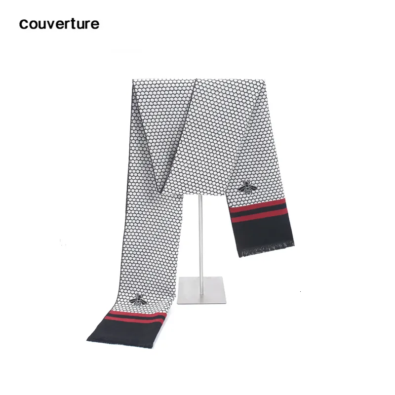 Sarongs Couverture fashion design bee men scarf brand luxury Business Casual Cachecol Cashmere cotton mens Shawl Wrap Winter scarves 230721