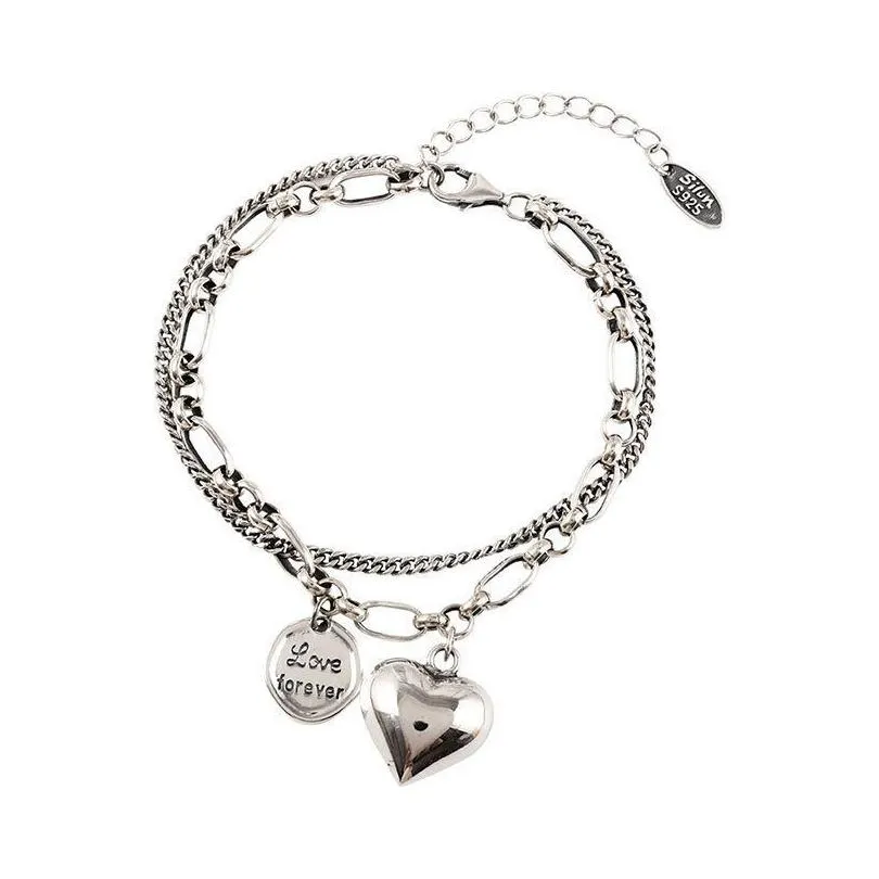 Charm Armbanden Vintage Creatief Geluk Dikke Ketting Kwast Kralen Partij Sieraden Geschenken Armband Trendy Rock Hip Hop Drop Levering