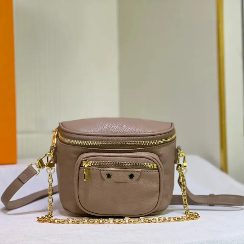 luxe Heuptas ontwerper Heuptassen Vrouwen Mini Chain Bag embossing bloem Crossbody Tas Borsttas Canvas Lederen Schoudertas Portemonnee Vrouw Handtassen Gradient Pouch