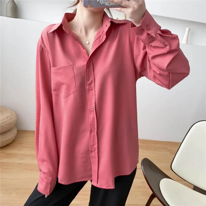 Vrouwen Blouses Groothandel 2023 Lente Zomer Herfst Mode Casual Chiffon Vrouwen Shirt Vrouw Vrouwelijke OL Button Up Py1390