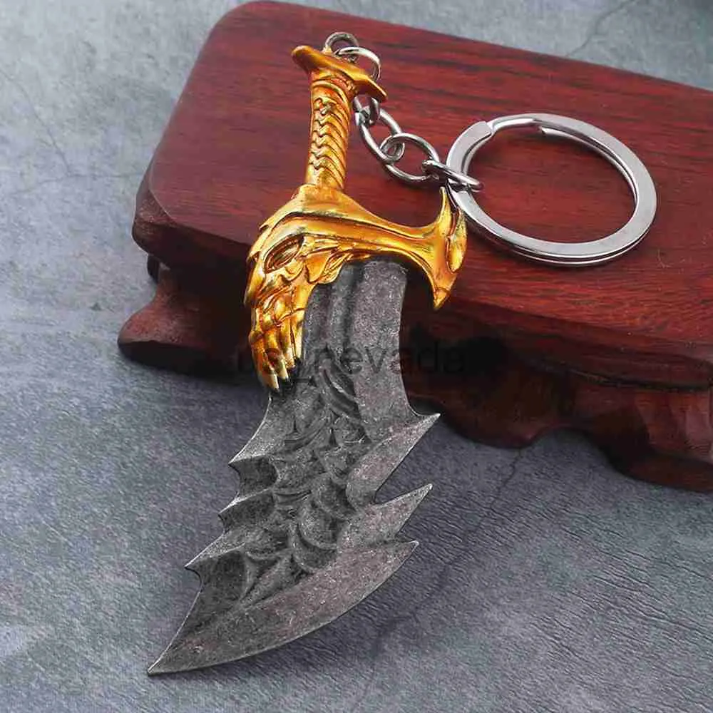 Keychains Lanyards New God Of War Kratos Sword Keychain Pendant