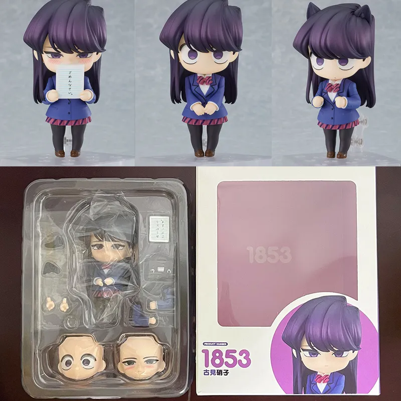 ACTION TOY TOY TOY ACTIONS KOMISAN WA KOMYUSHOU DESU KOMI Shouko 1853 Figure غير قادر على توصيل الأنيمي PVC Model Q GIFTS 230724