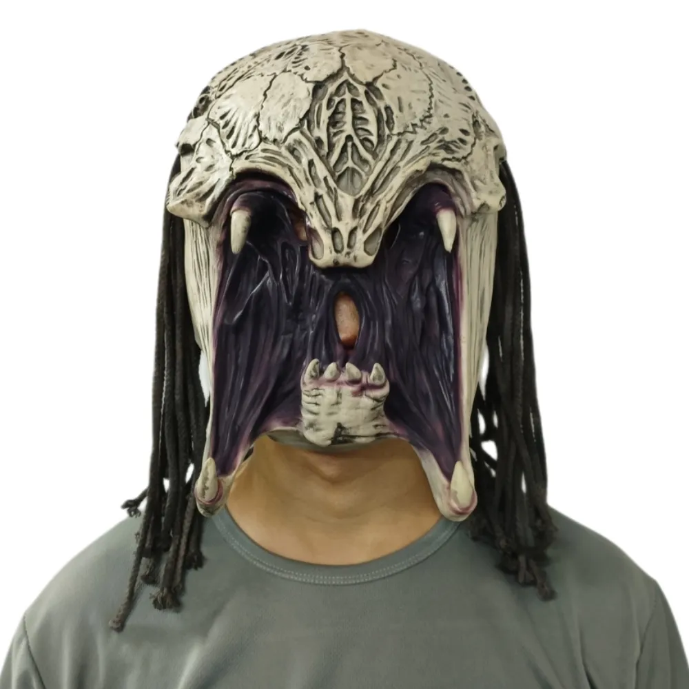 2022 Nowy film Predator LaTex Mask Predator Prey Halloween Cosplay Mask Mask Party Party Party Party