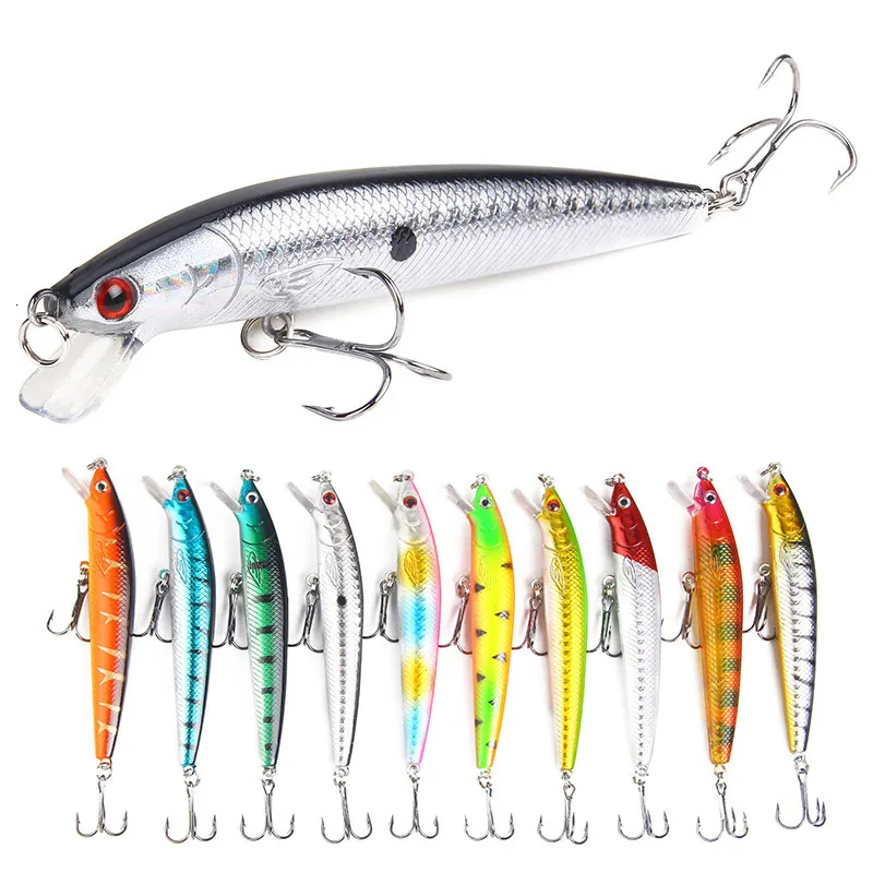 Yemler 1 Japon Minnow Balıkçılık Yem Yüzen Sert Yem 95mm 7G Yapay Yem Folikül Tuzağı Krank Yem Tekne Balıkçılık Çubuğu 230720