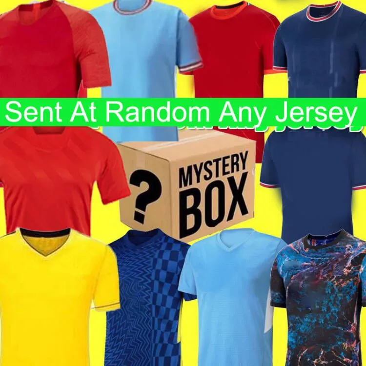 MYSTERY BOX Any Season Thai Quality Soccer Jerseys men women kids jersey football shirts blank or player like sale discount brand new with tags Best quality