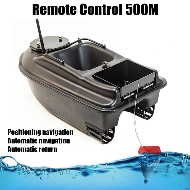 Fixed Speed Cruise Remote Control Fishing Fish Finder Boat 3 Hoppers GPS  Positioning 500M Lure Fishing Smart Return RC Bait Boat