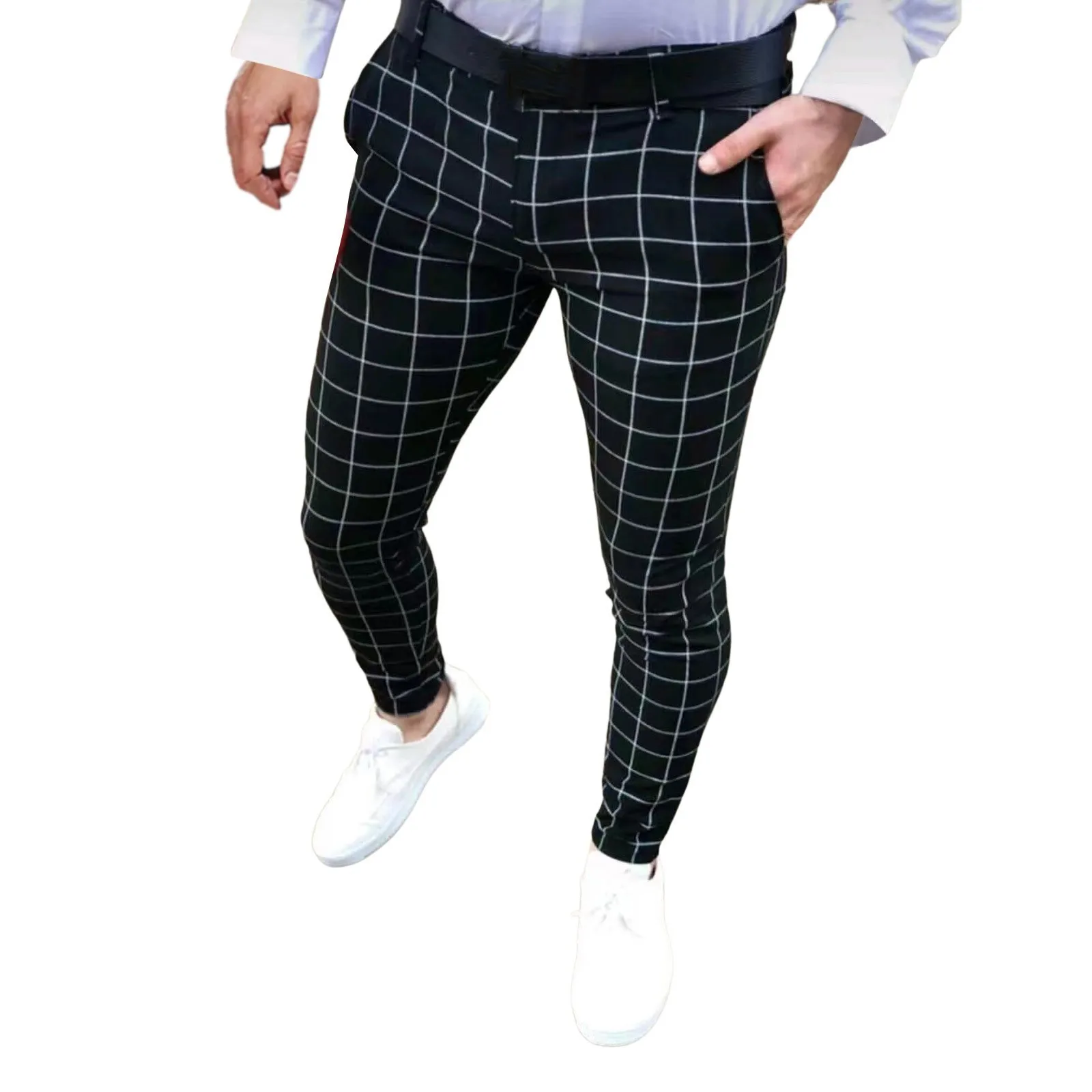 Mens Plaid Casual Suit For Business, Work, And Formal Events