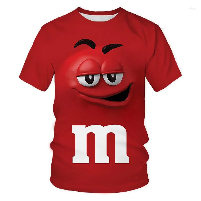 Camisetas masculinas de desenhos animados fofas de verão hip hop meninos meninas camisetas impressas em 3D Harajuku Street Fun alta qualidade gola redonda manga curta