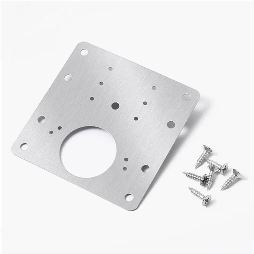 Conjunto de acessórios de banho placa de reparo de dobradiça resistente à ferrugem móveis de aço ferramenta de montagem de armário acessórios de hardware para gaveta de armário311K