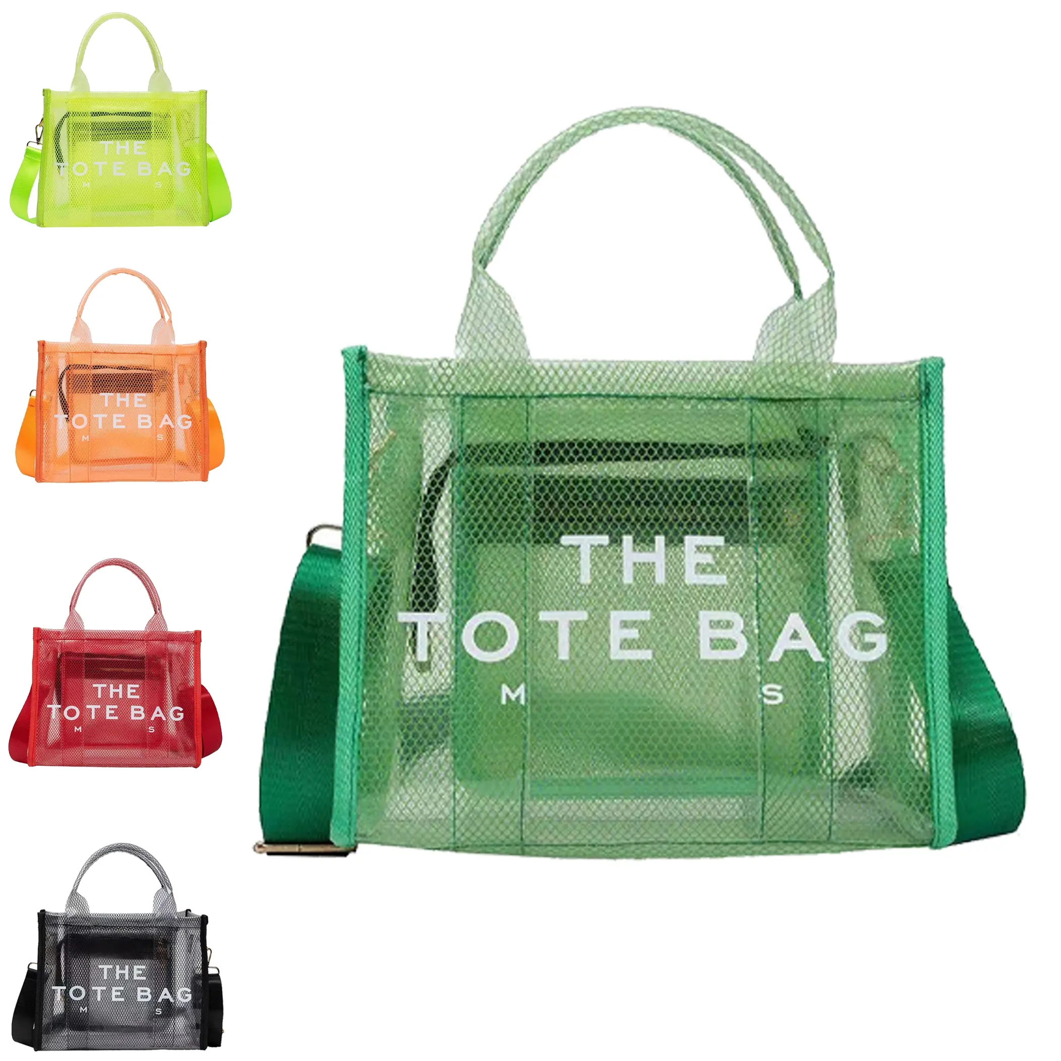 Bolsos transparentes para mujer, 2 unidades