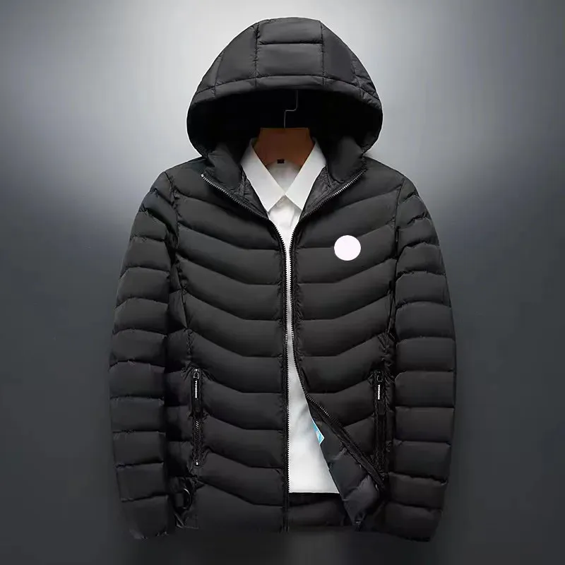 남성 다운 코트 푹신한 디자이너 재킷 패션 남자 두꺼운 재킷 아웃 웨트 편지 바람발기 탑 아시아 크기 m-xl