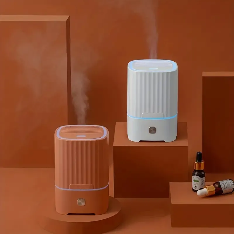 Difusor de aceite esencial , humidificador de aire silencioso, LED, niebla  white