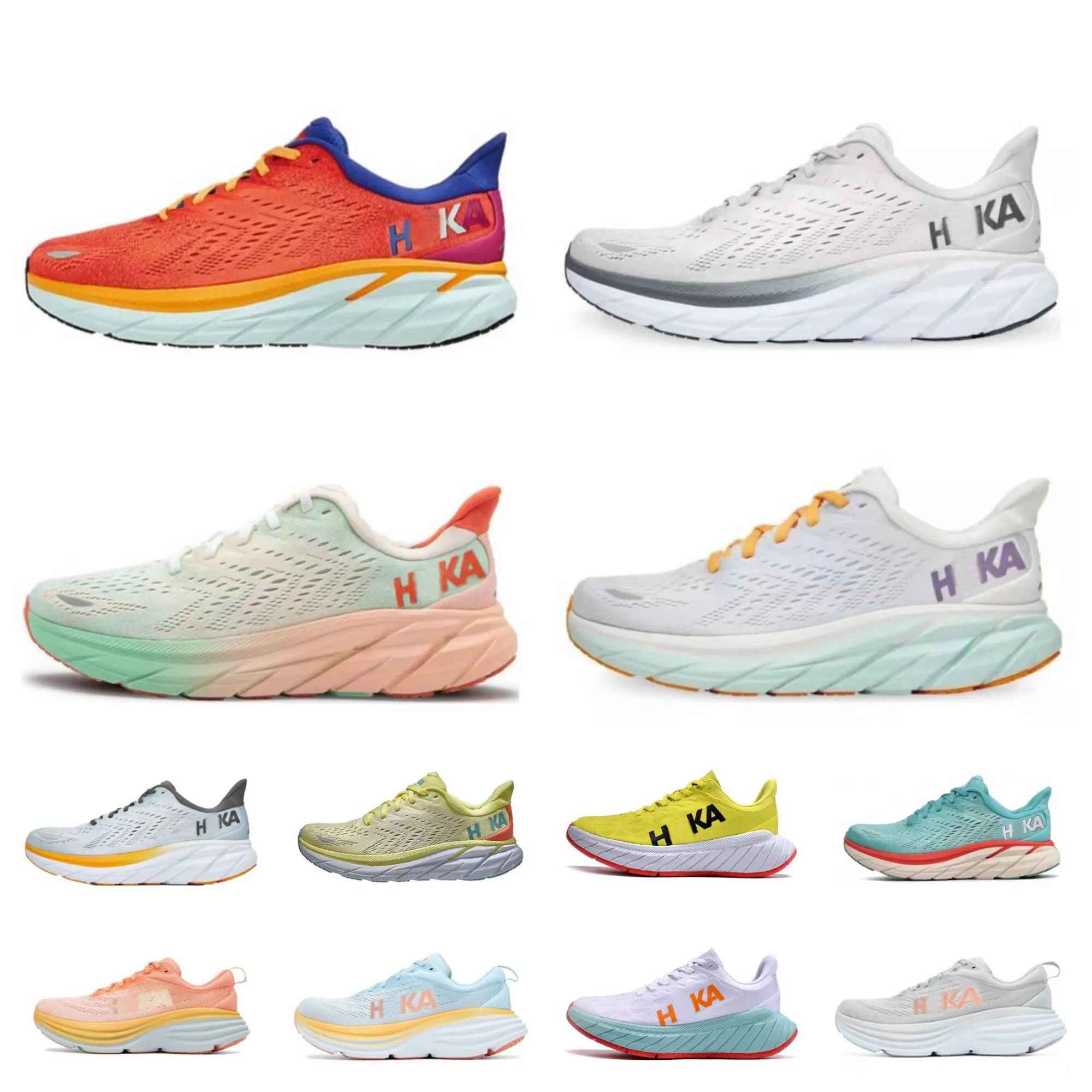 HOKA Bondi 8 Running Shoes Carbon Fueled Sneakers For Men And Women