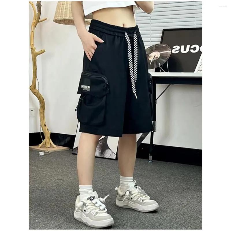 Pantaloni da donna Casual Pantaloncini estivi Y2k Donna Versatile Sport Streetwear Abiti da lavoro larghi giapponesi Pantaloni sportivi Harajuku 2023