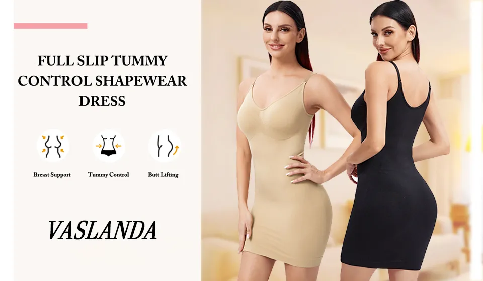 Womens Shapers Women Full Slips Shapewear Bodysuit For Under Dresses Tummy  Control Body Shaper Slimming Underwear V Neck Bodycon Lingerie 230721 From  Yiwang01, $14.38