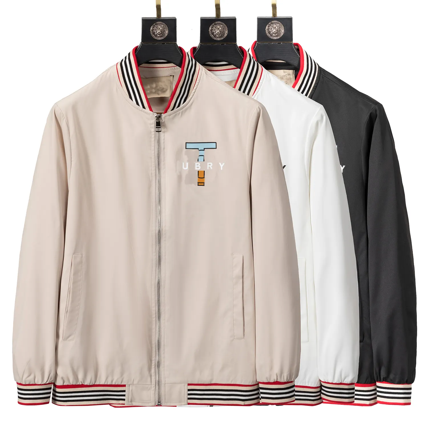 23aaaafashion 브랜드 Mens 재킷 측면 배지 자수 자수 편지 지퍼 코트 빈티지 캐주얼 멀티 포켓 재킷 코트