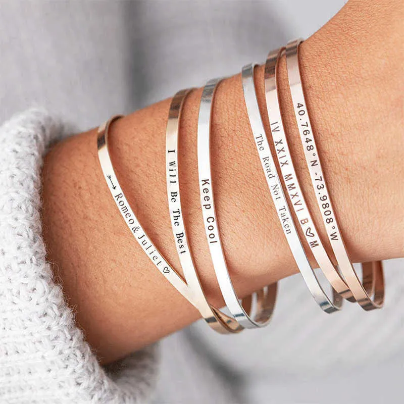 Custom inspirational cheap bracelets